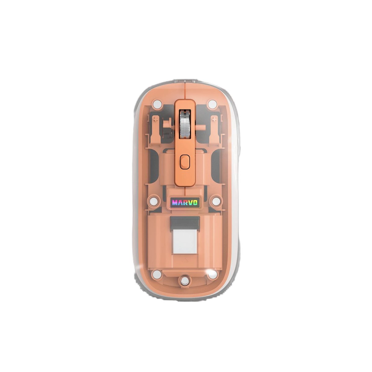 Mouse Inalámbrico Bluetooth 800/1600 Dpi Naranja