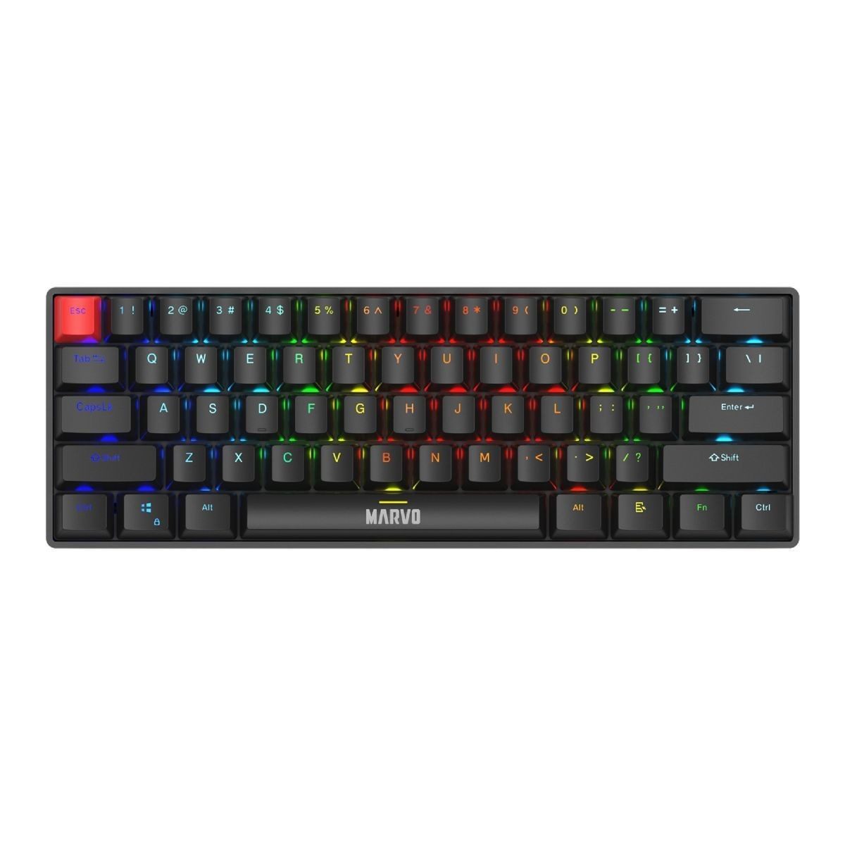 Teclado Gaming Mecánico 60% USB-C Español Rgb