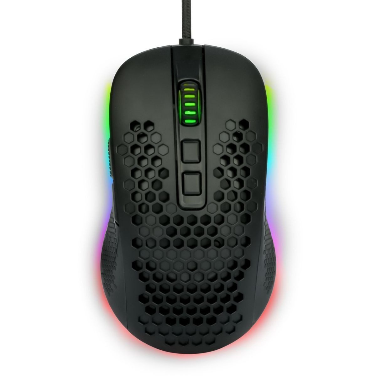 Mouse Gamer Cableado Rgb 4000 Dpi 6 Botones USB