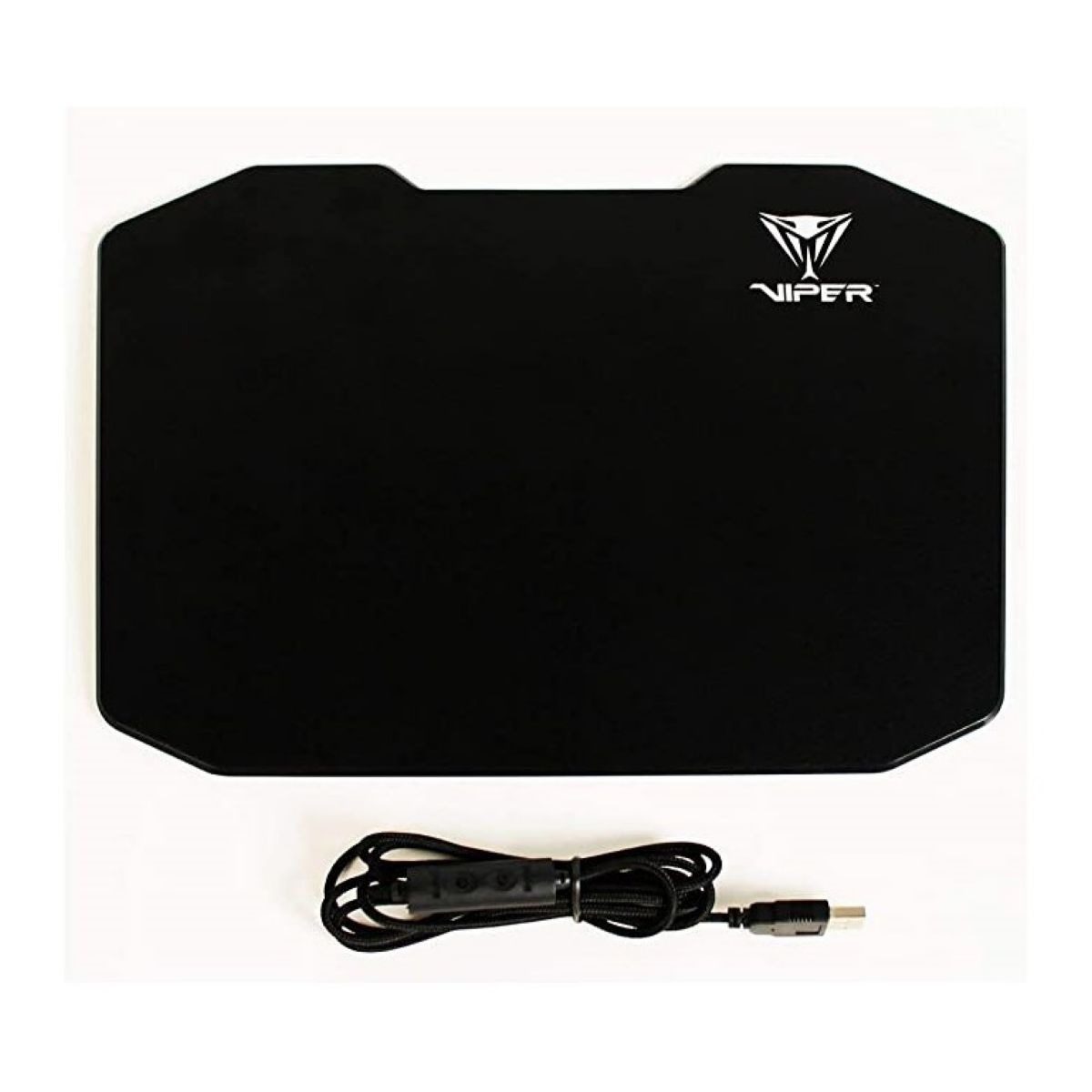 Mouse Pad Gamer Ergonómico Negro 355x245mm Polímero Rígido