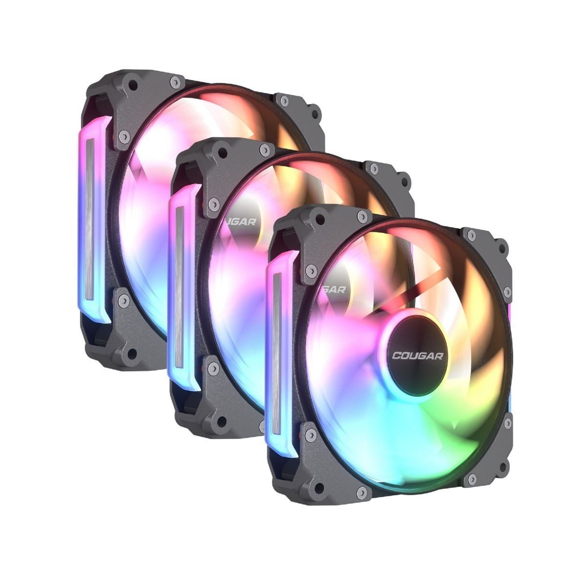 Pack 3 Ventiladores De Gabinete 120mm Argb