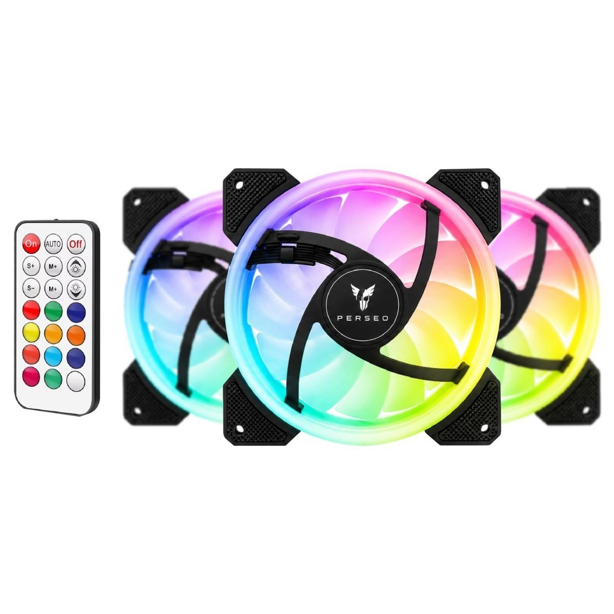 Kit De 3 Ventiladores De Gabinete 120mm Argb