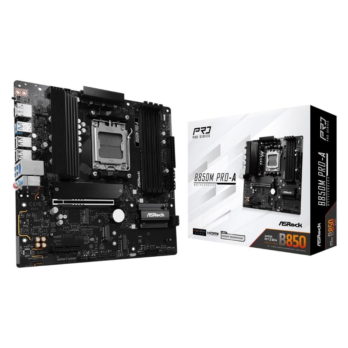 Placa Madre B850 Socket Am5 Ddr5 Micro Atx Compatible Ryzen 9000/8000/7000