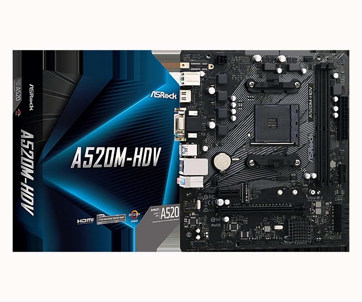 Motherboard Socket Am4 Chipset A520 Micro Atx Ddr4