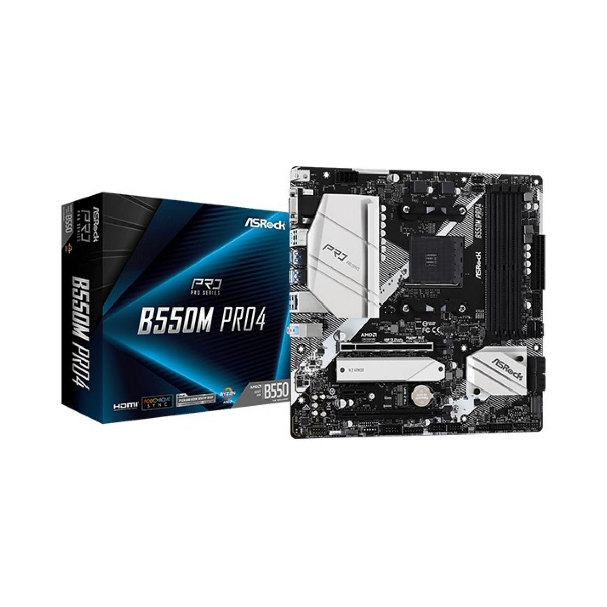 Motherboard Amd B550 Socket Am4 Ddr4 Micro Atx