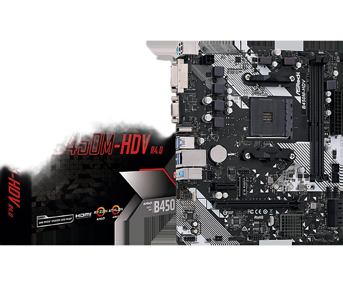 Motherboard Socket Am4 B450 Micro Atx Ddr4