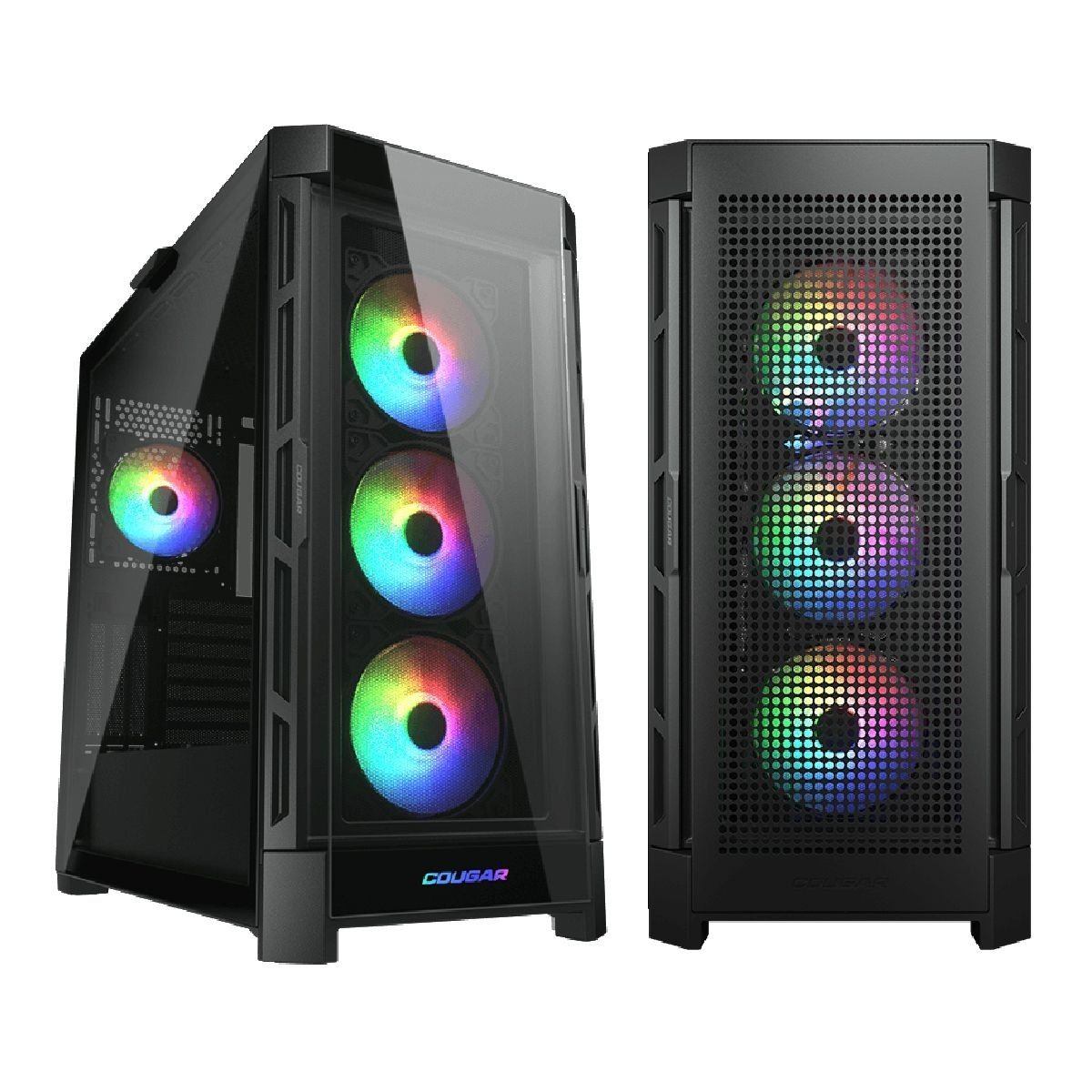 Gabinete Mid Tower Atx Negro Con Vidrio Templado Y Argb