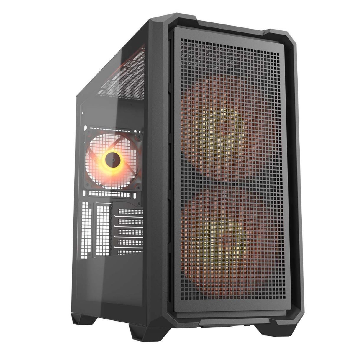 Gabinete Mini Tower Rgb Negro Mini Itx / Micro Atx Con Vidrio Templado