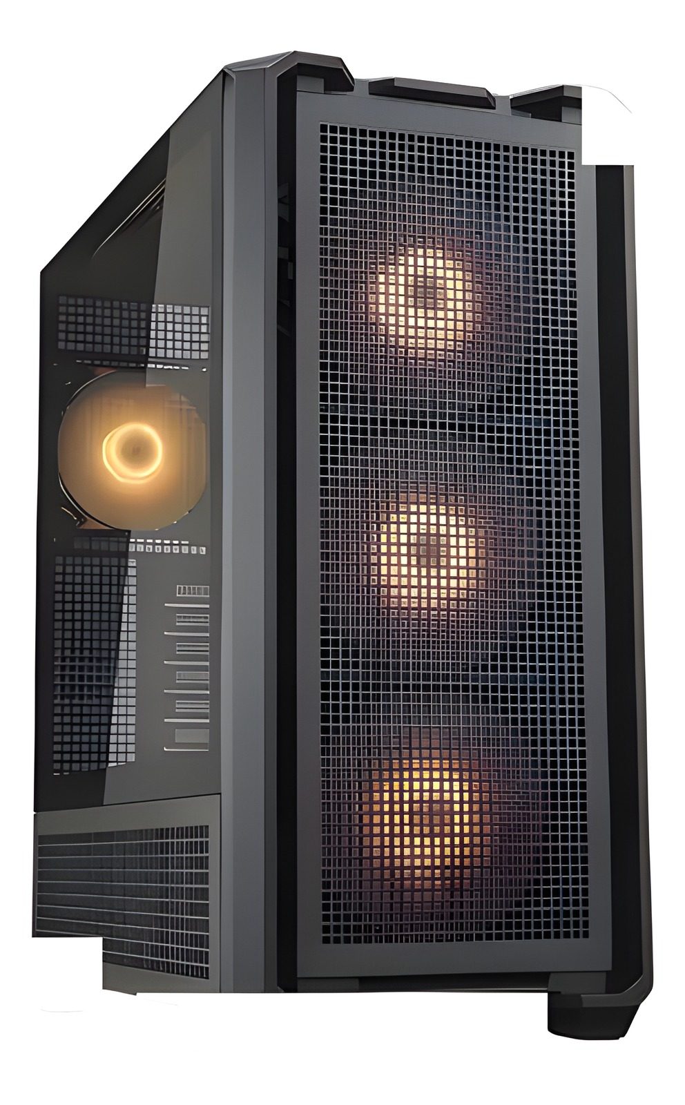 Gabinete PC Full-Tower Atx Negro Templado 3 Argb