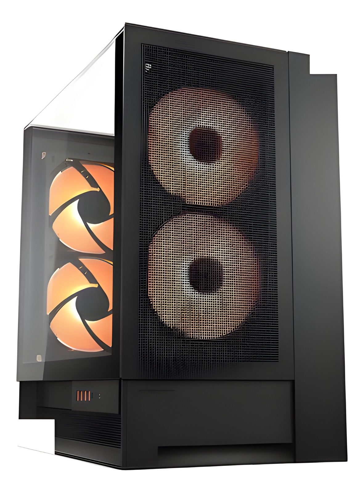 Gabinete Mid Tower Atx Con Iluminación Argb Y Panel De Cristal