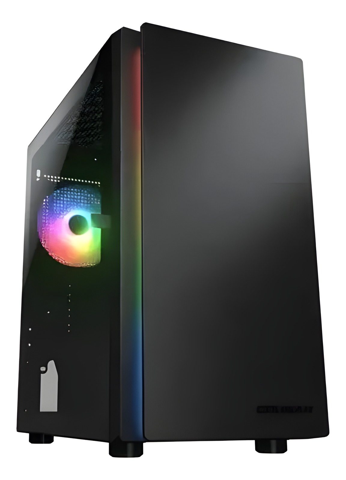 Gabinete Mini Tower Atx Negro Con Iluminación Argb