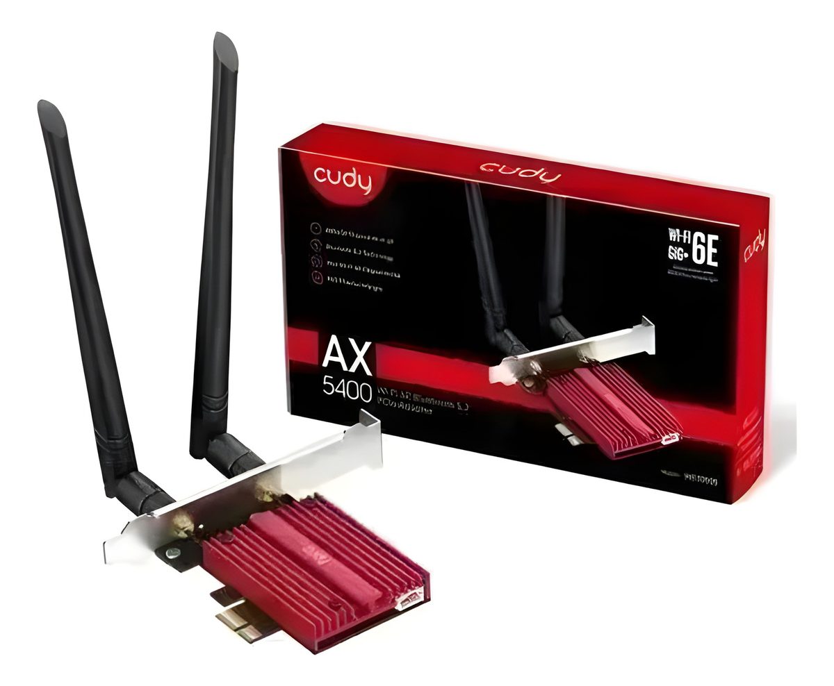 Placa De Red WiFi 6E Pcie Con Bluetooth