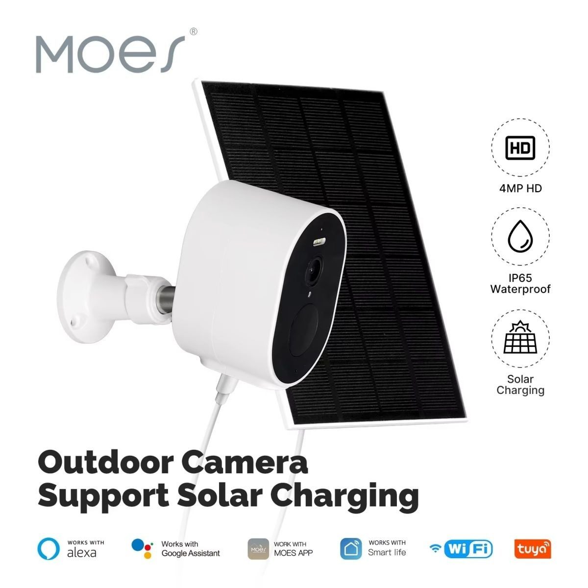 Cámara Bullet IP Solar WiFi 4MP