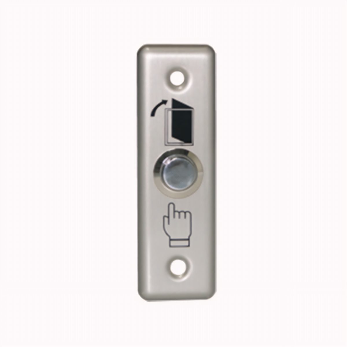 Botón De Salida Mecánico Metálico Exterior 86mm Iluminado