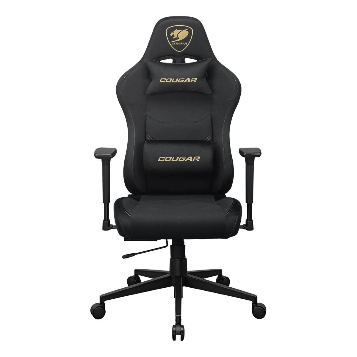 Silla Gamer Negro Y Dorado PVC