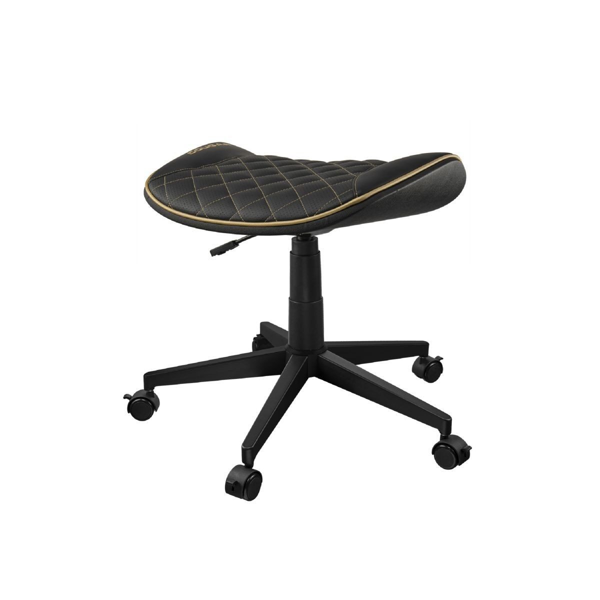 Silla Gamer Negro Y Dorada Con Reposabrazos