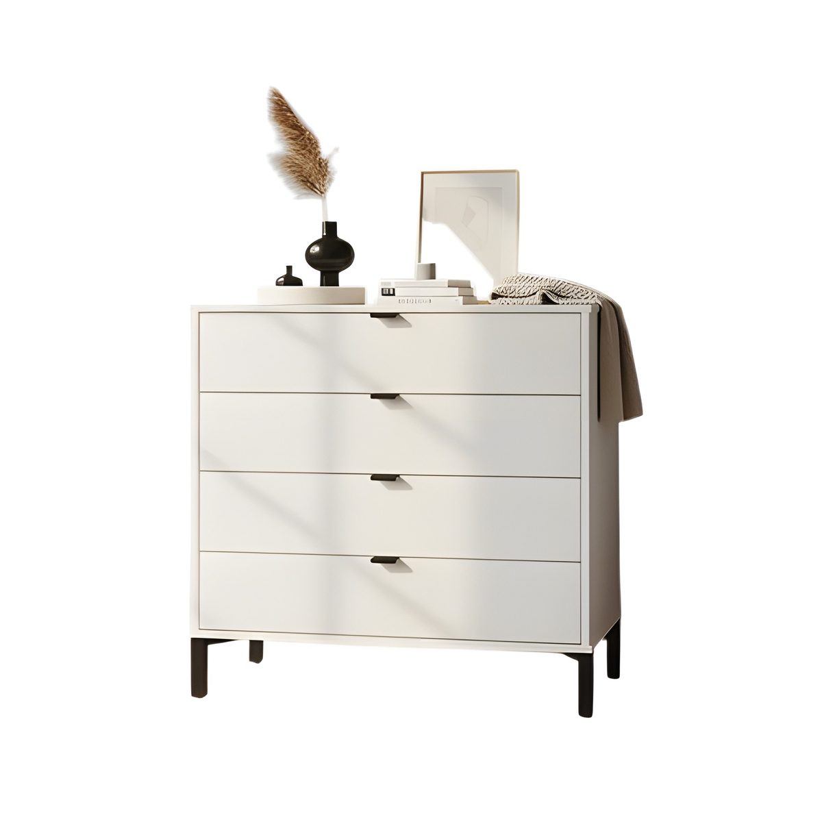 Cómoda Cajonera 5C Blanca 90x40x91 cm