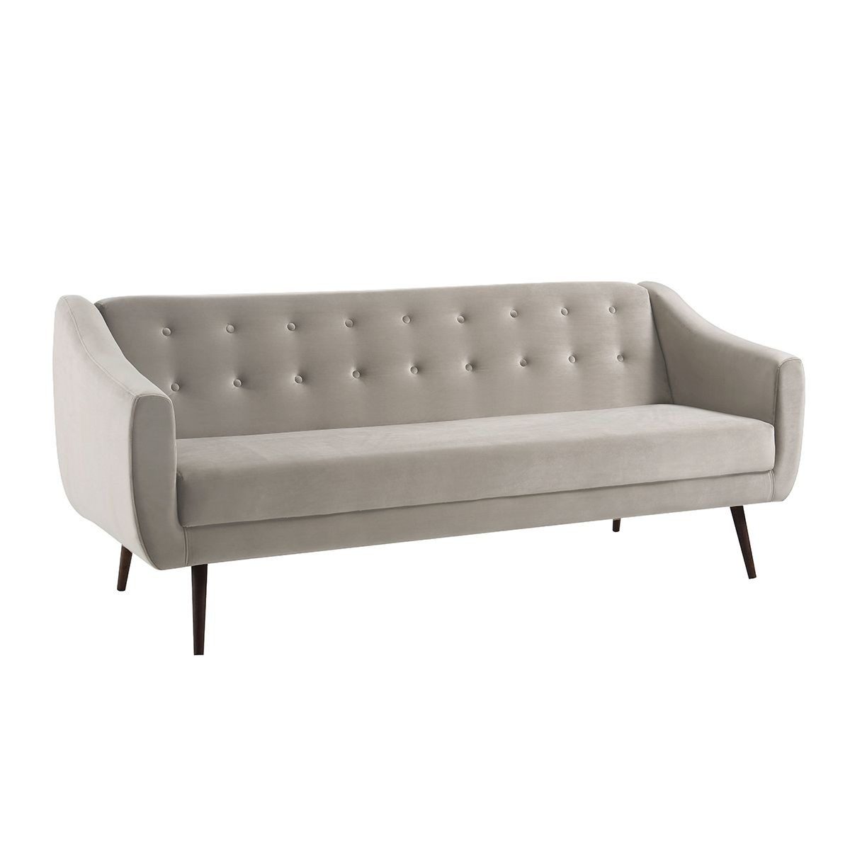 Sofá Cama Beige De Poliéster Tipo Lino 210 cm