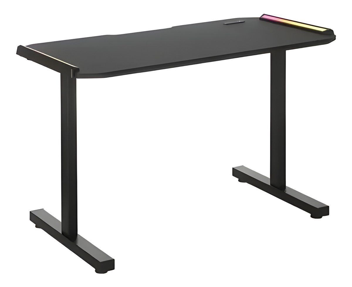 Escritorio Gamer Rgb Para PC Negro 120 cm