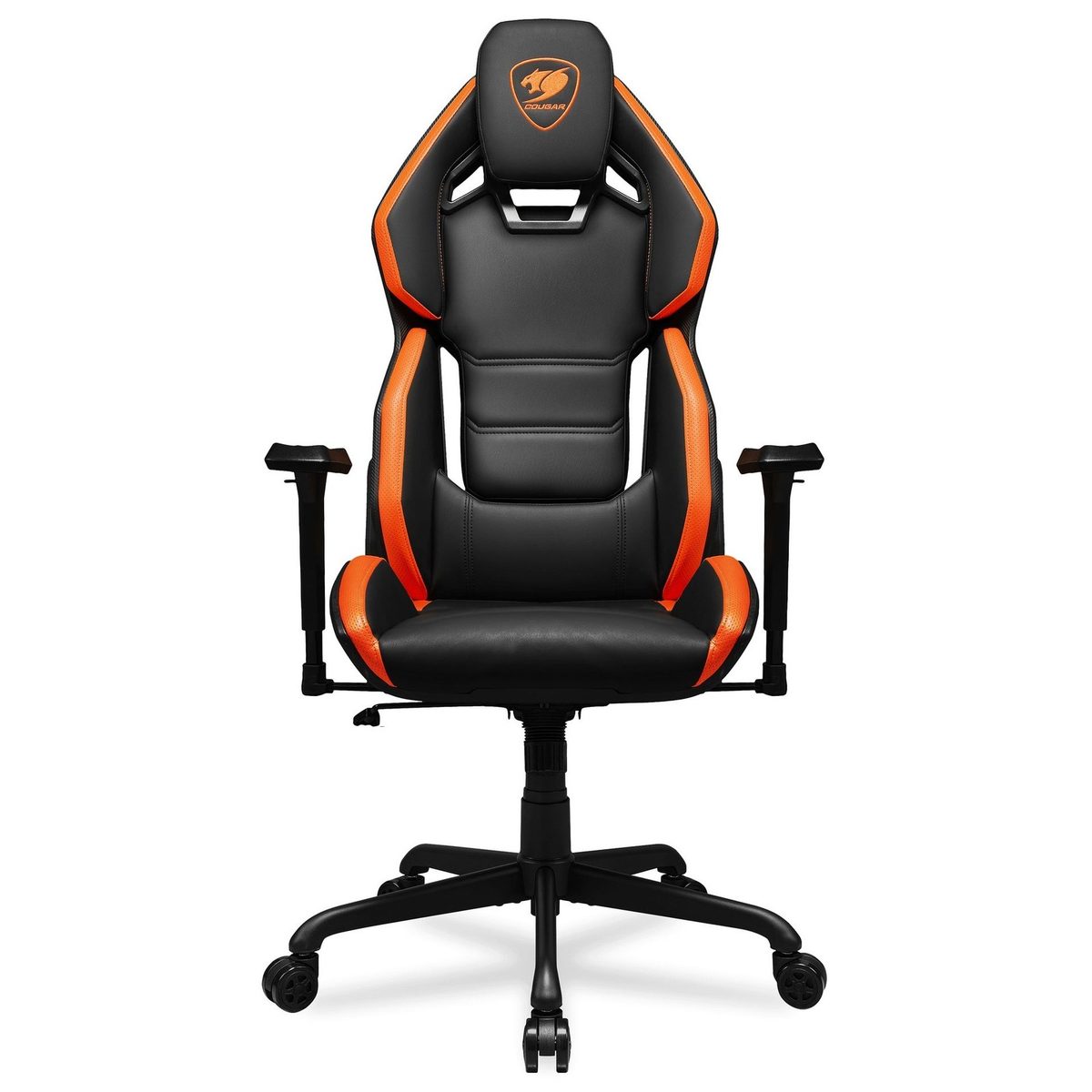 Silla Gamer Negra Cuero Sintético Soporta 136 Kg