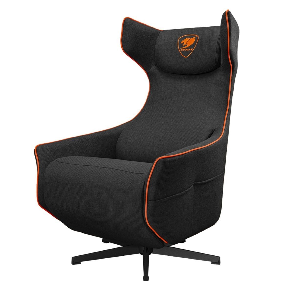 Sillón Gamer Negro Reclinable Imitación Lino Soporta 150 Kg