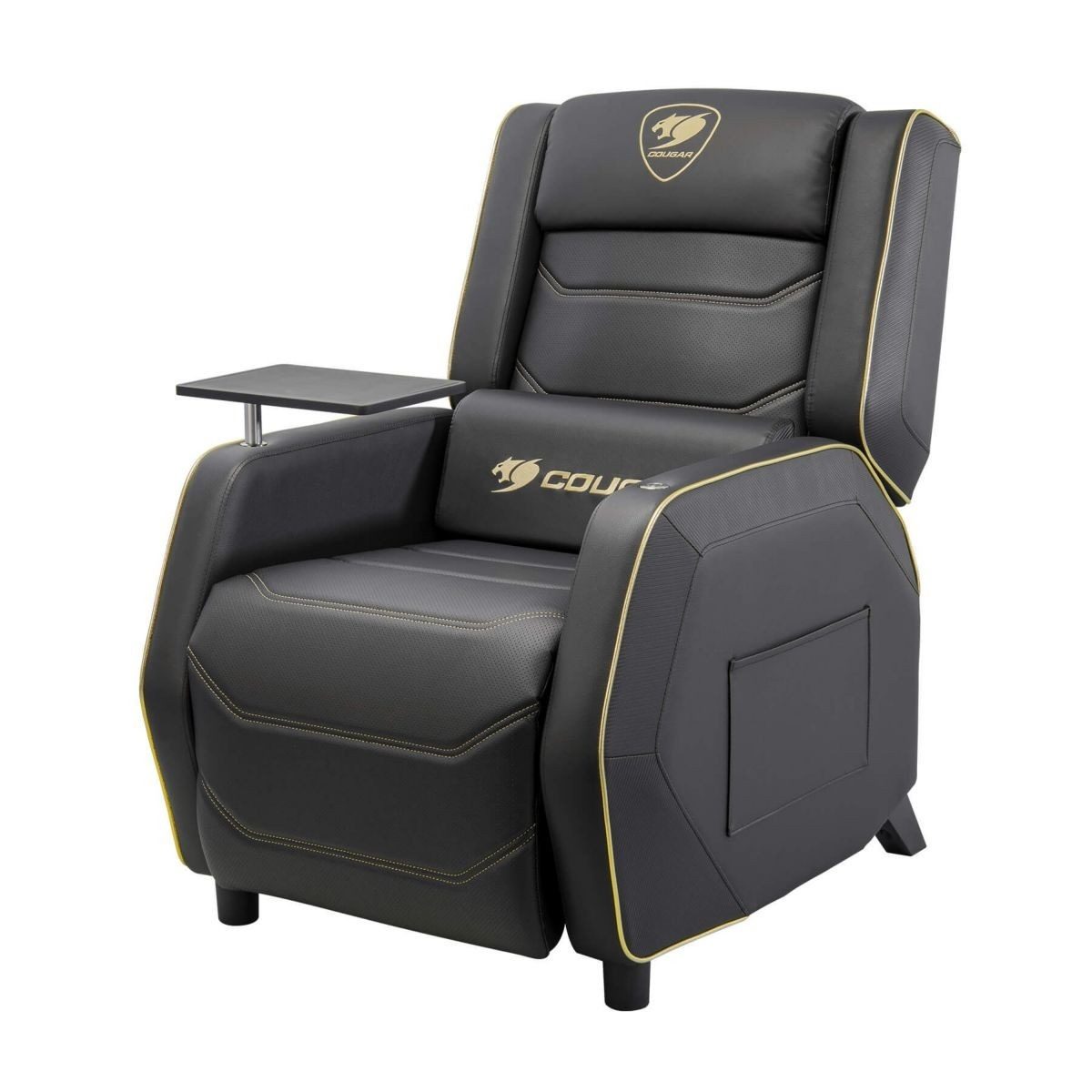 Sillón Gamer Dorado Reposabrazos 3D Reclinable 160 Kg