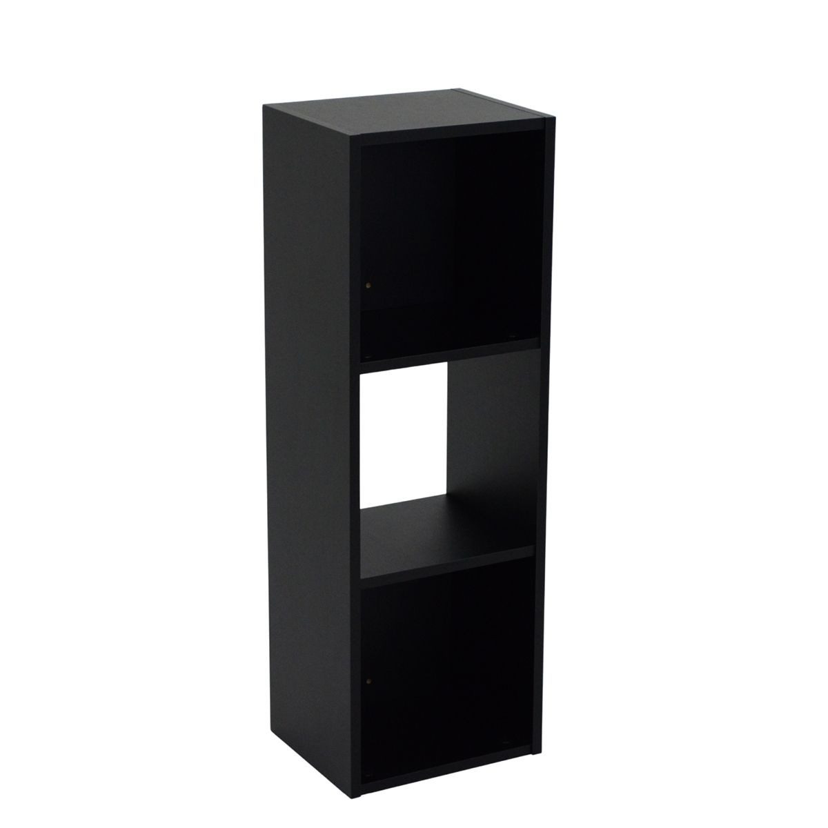 Estantería De Nichos 3 Nichos Negro 25x30cm H90cm