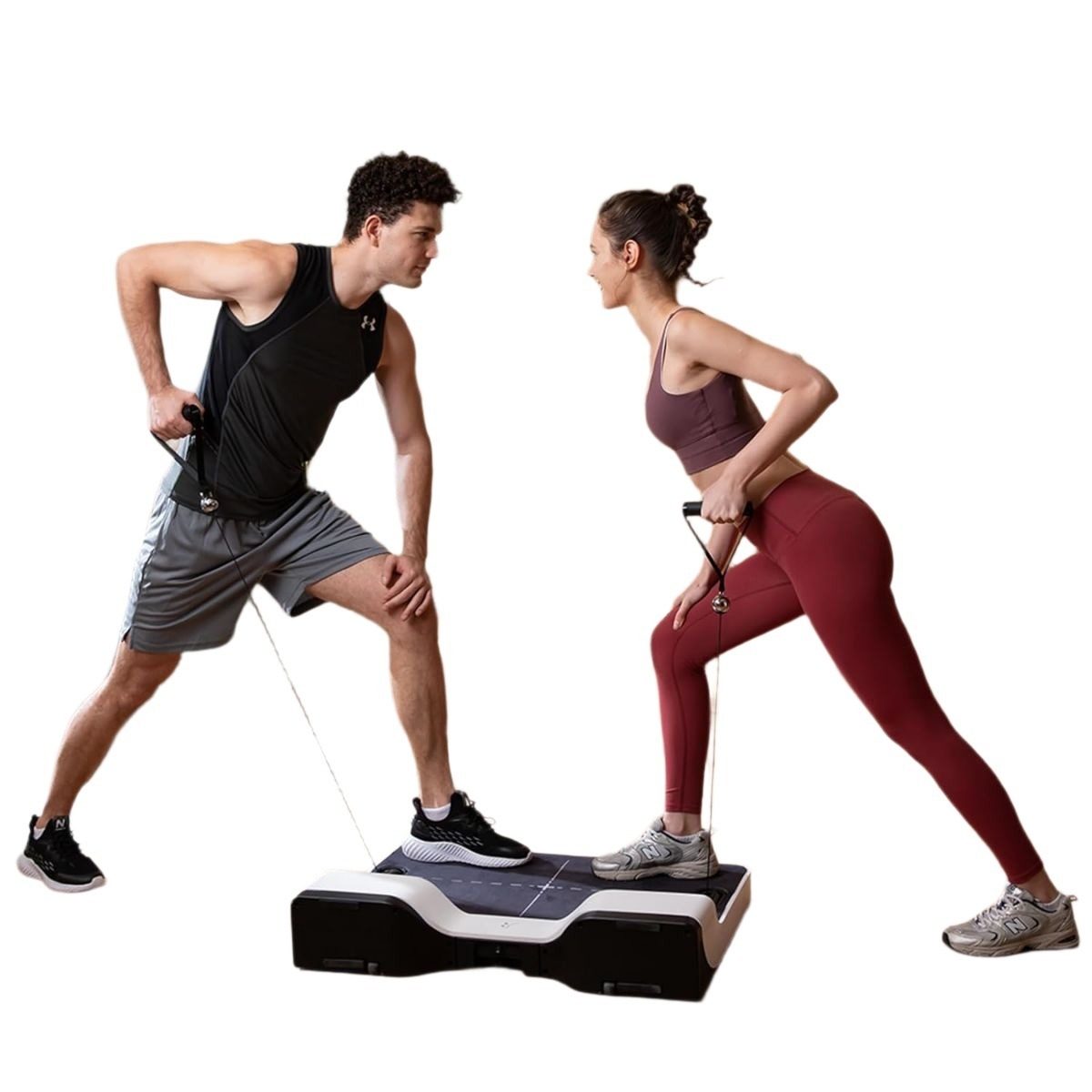 Equipo De Ejercicio Para Gym Blanco Y Negro