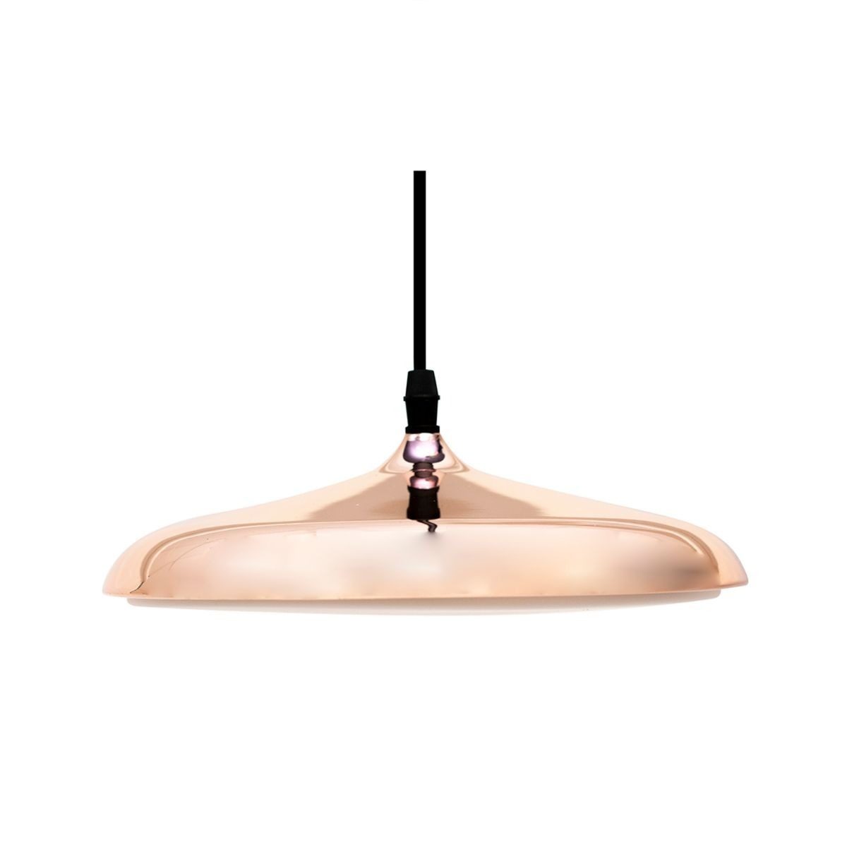 Luminaria LED Decorativa Curvy 25cm Cobre