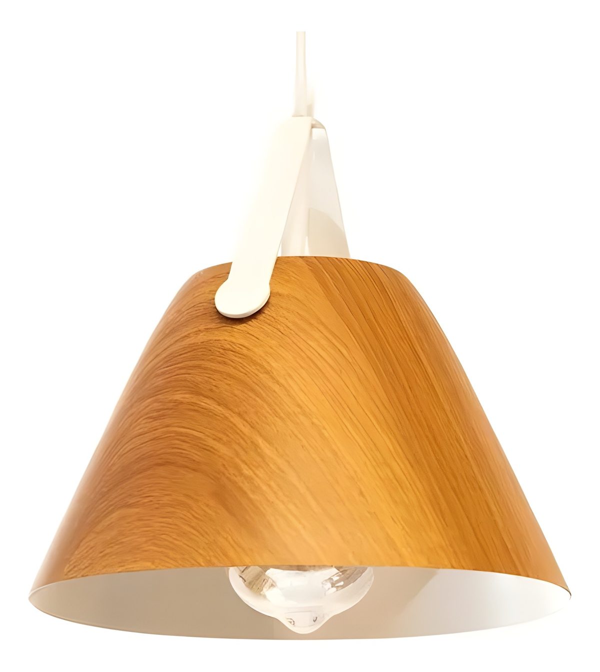 Luminaria Colgante De Madera Ø25cm H23cm