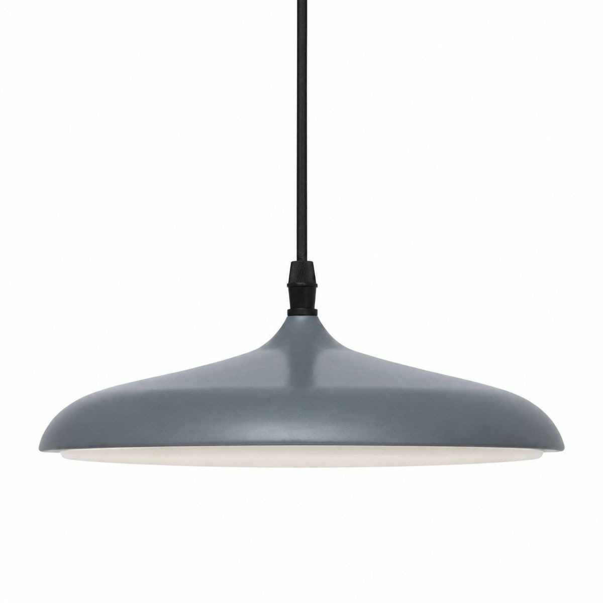 Luminaria LED Gris Acero Ø 25 cm Altura 6 cm