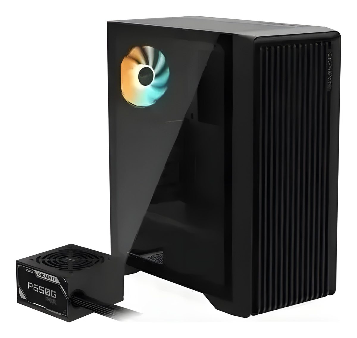 Gabinete Torre Intermedia Atx Negro Con Fuente 650W