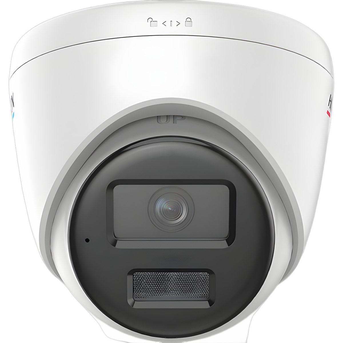 Cámara IP Torreta 2MP 2.8mm Exterior Luz Híbrida 30m Con Micrófono