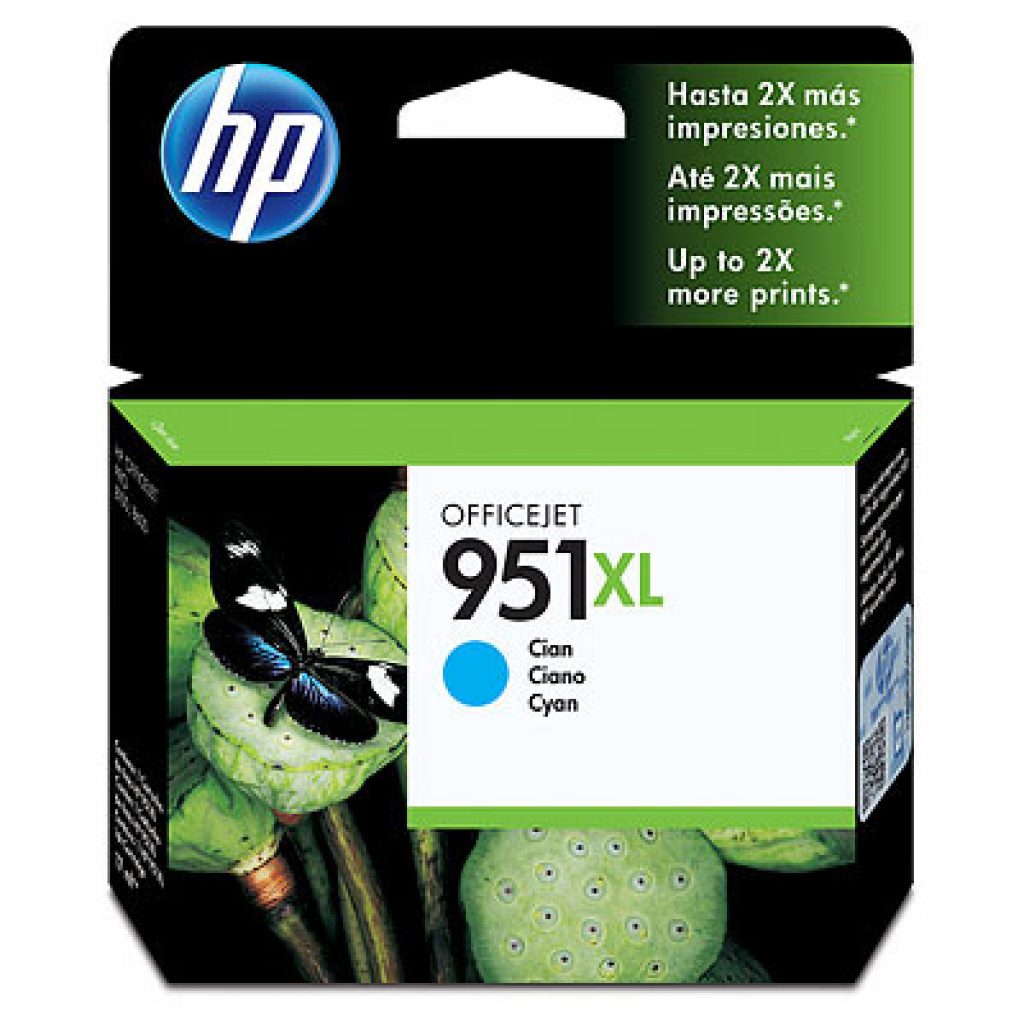 Cartucho De Tinta Hp 951XL Cian Alto Rendimiento 24ml