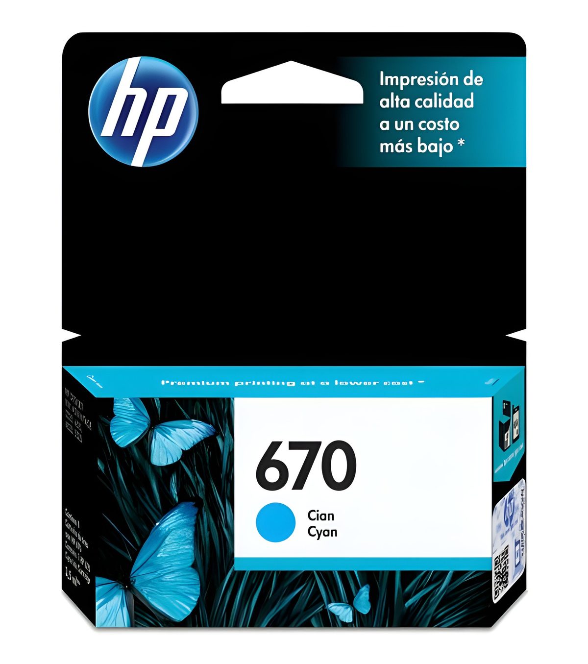 Cartucho De Tinta Hp 670 Cian