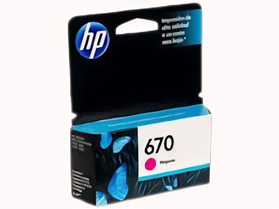 Cartucho De Tinta Hp 670 Magenta Original