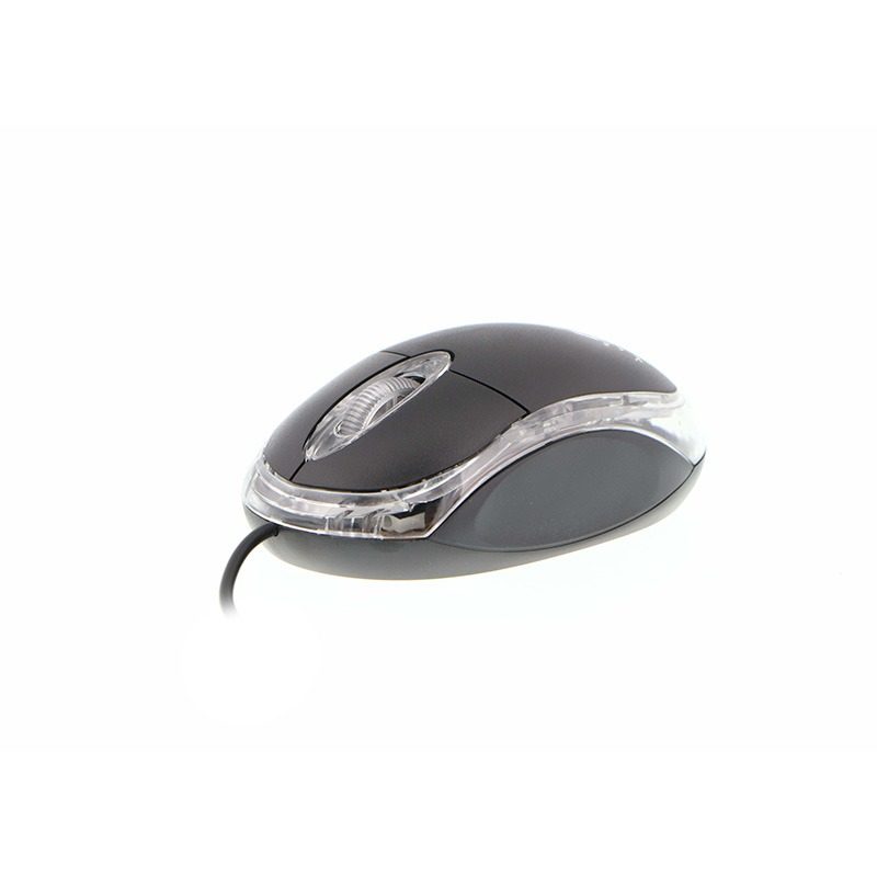 Mouse Cableado USB 1000dpi 3 Botones Negro