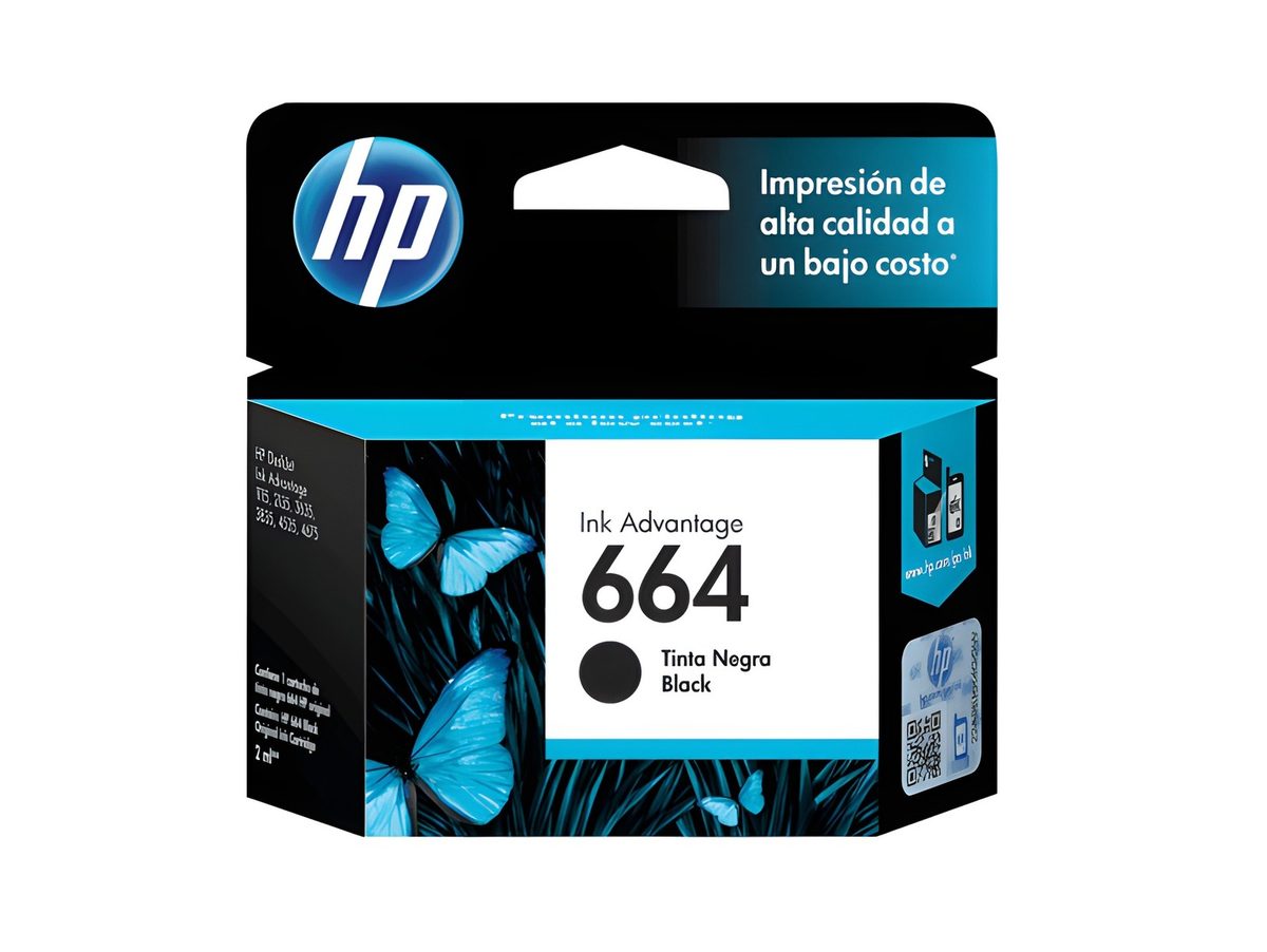 Cartucho De Tinta Hp 664 Negro Original
