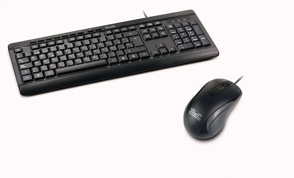 Combo Teclado Y Mouse Cableado Negro