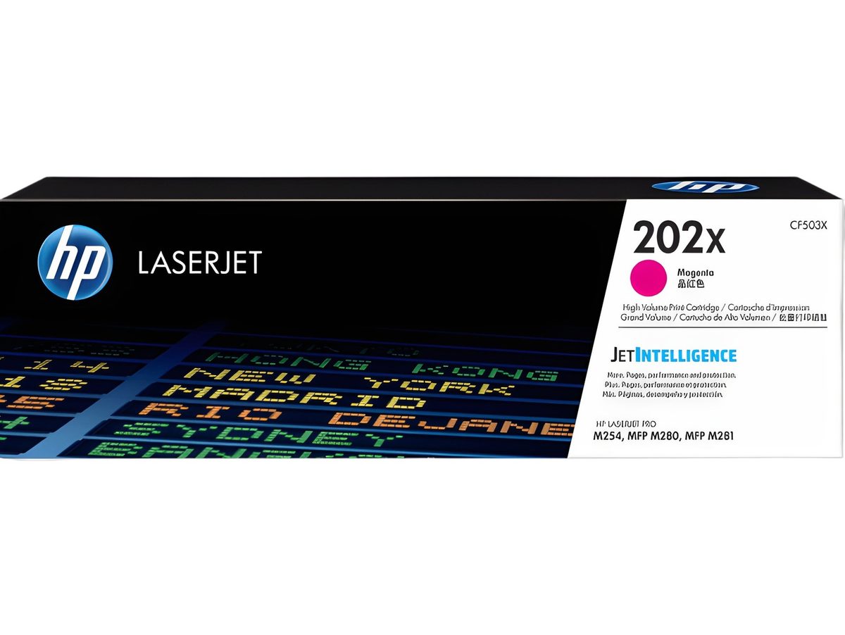 Tóner Hp Cf503x 202X Magenta Alto Rendimiento 6500 Páginas