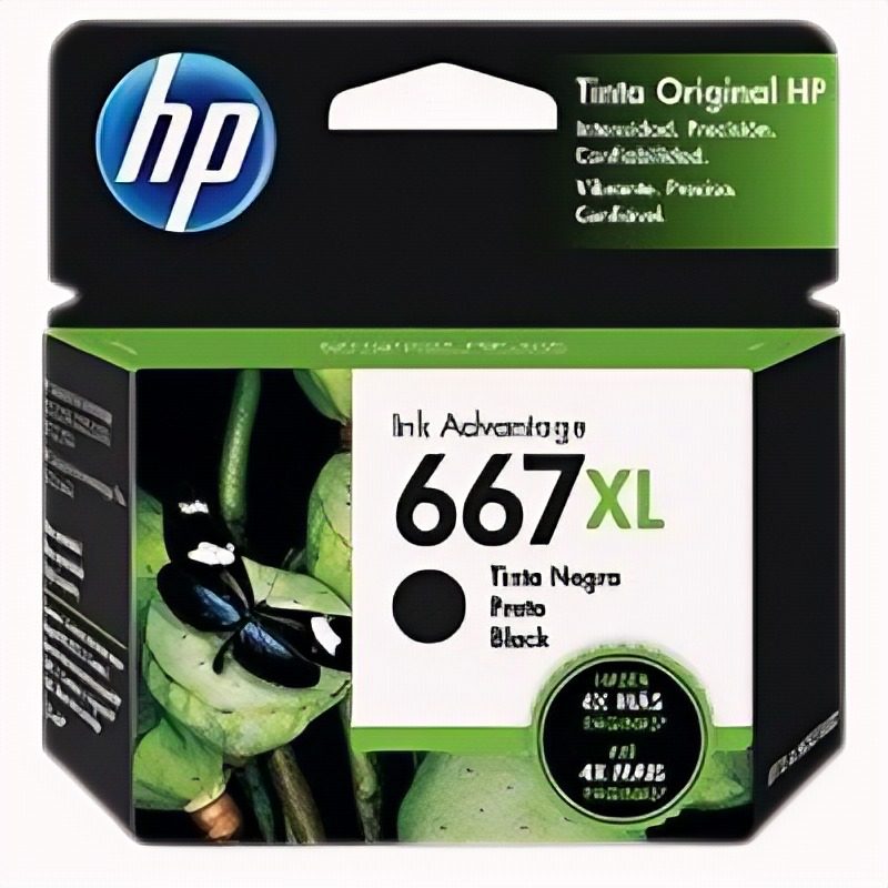 Cartucho De Tinta Hp 667XL Negro Alto Rendimiento Original
