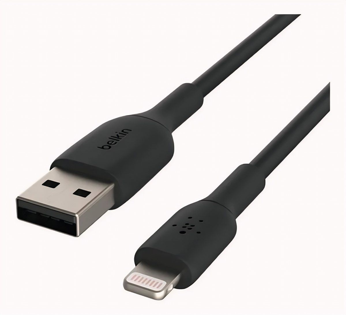 Cable USB-A Lightning 2m Negro