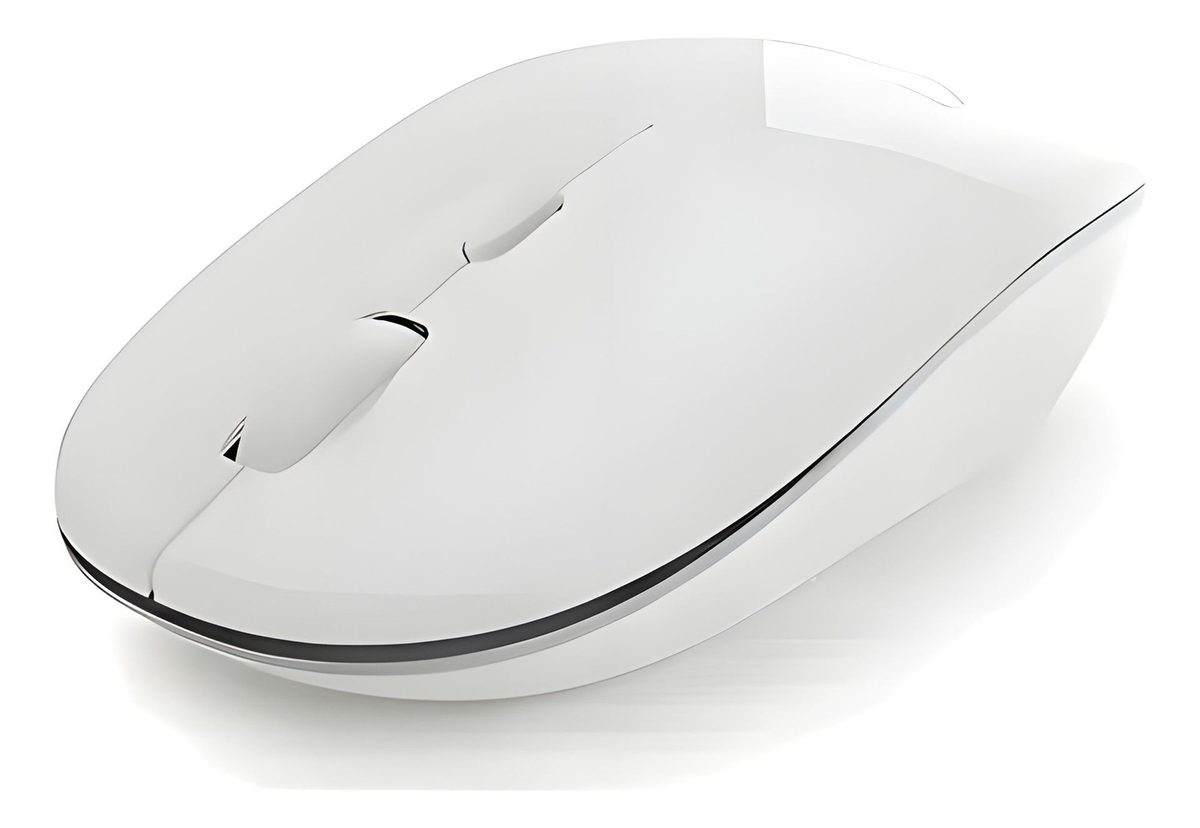 Ratón Inalámbrico 1600dpi 4 Botones Blanco