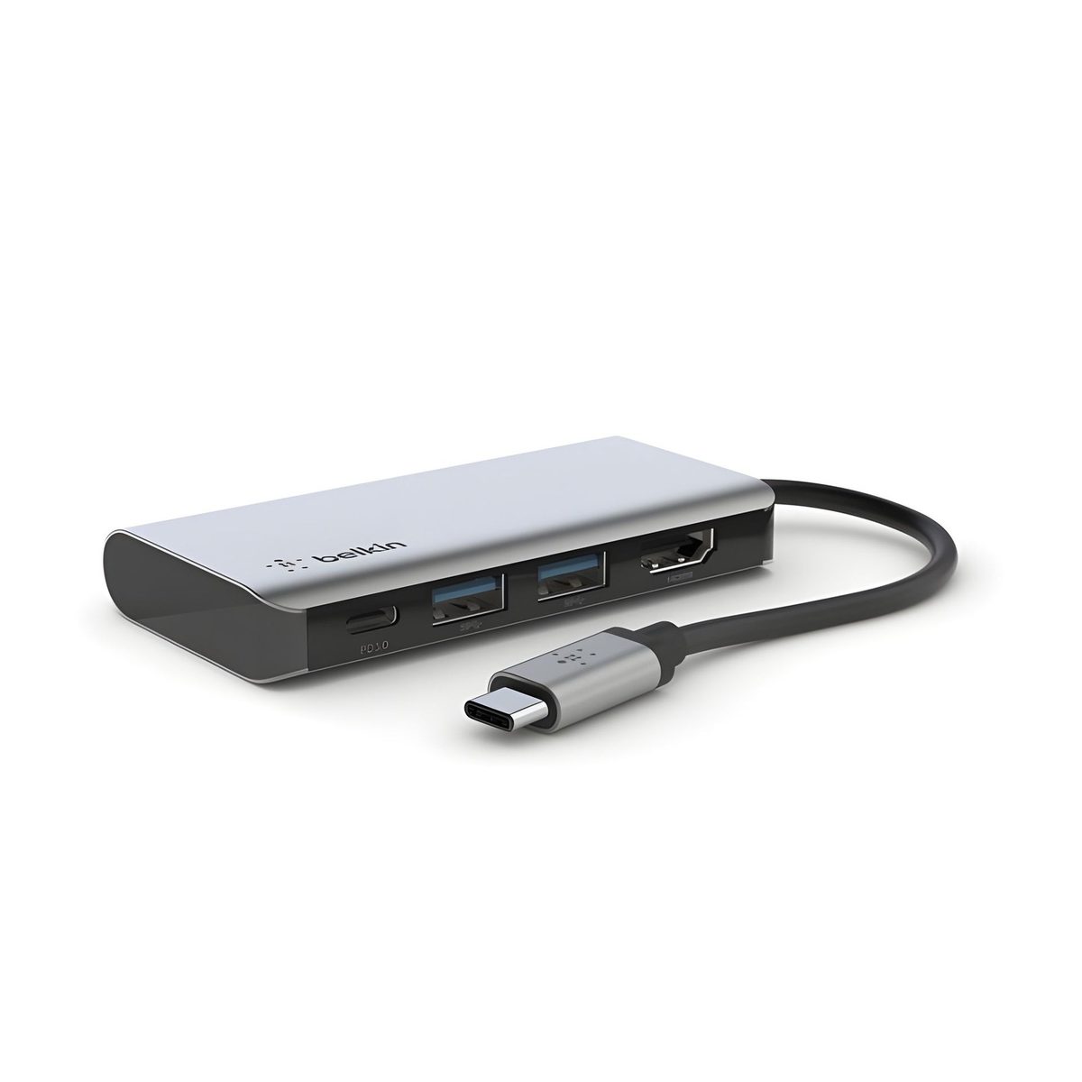 Hub USB-C 4 En 1 Con HDMI Y Carga