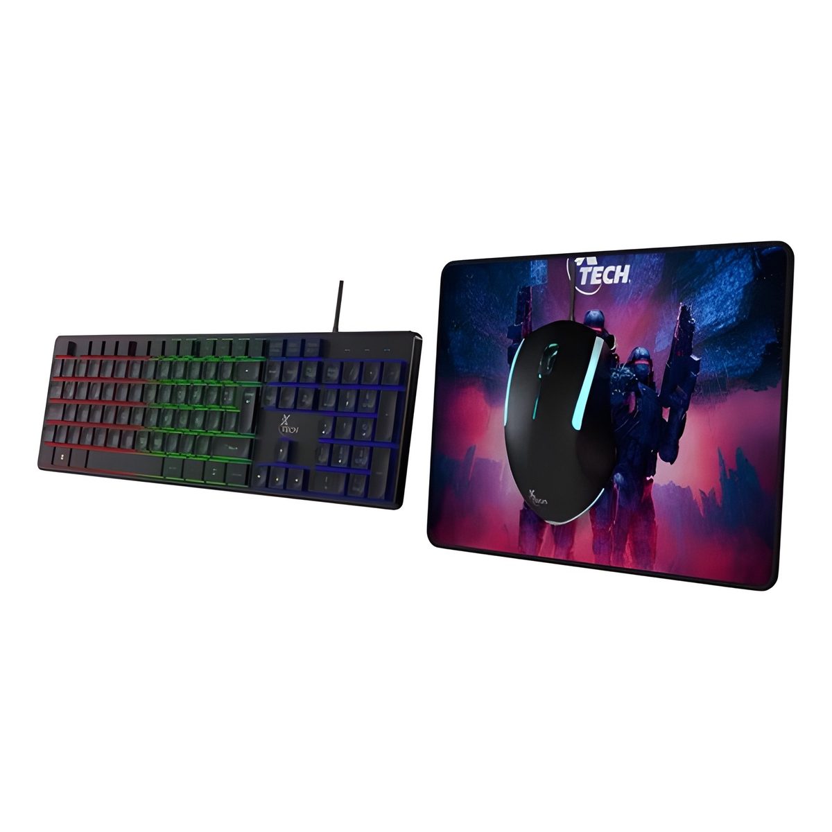 Kit Teclado Y Mouse Cableado Negro