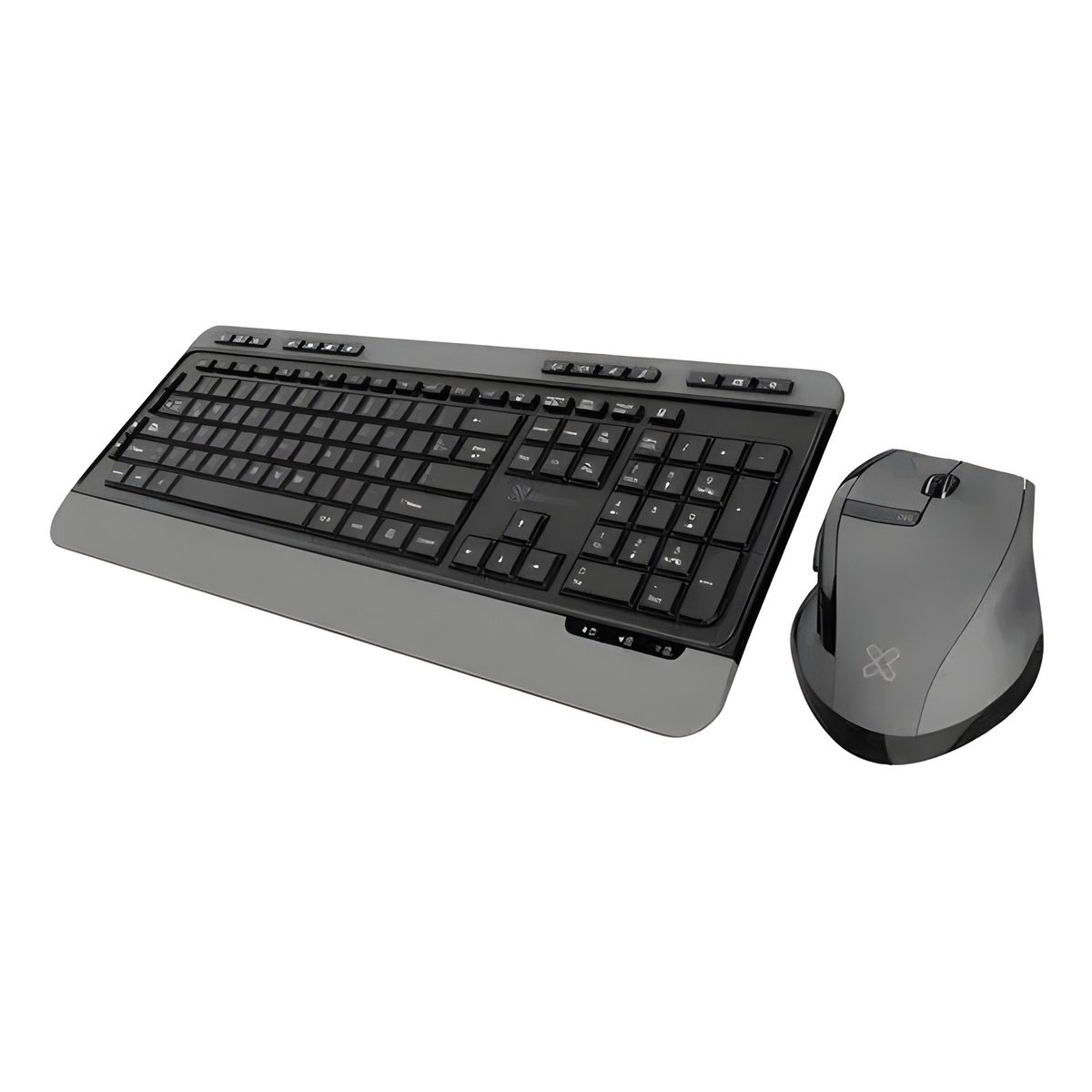 Kit Teclado Y Mouse Inalámbricos 2.4 GHZ Negro Y Gris