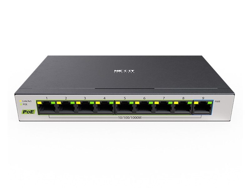 Switch No Administrable 9 Puertos Gigabit Gigabit PoE+ 120W