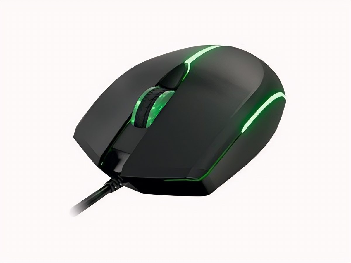 Mouse Cableado 2400DPI 4 Botones Negro