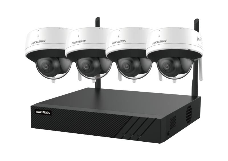 Kit NVR WiFi 8 Canales Con 4 Cámaras Domo WiFi 4MP