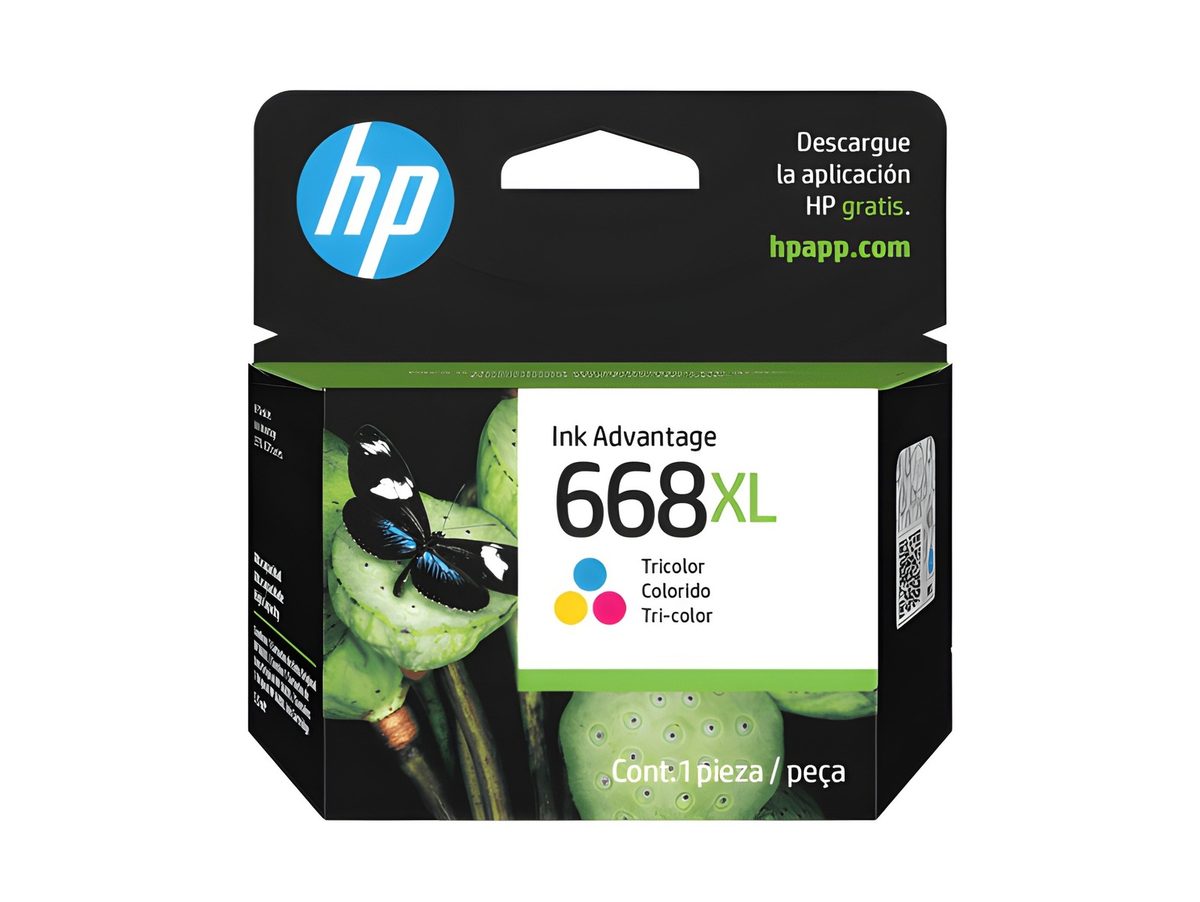 Cartucho De Tinta Tricolor 668XL Hp Alto Rendimiento